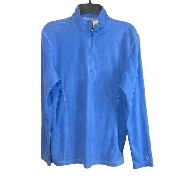 Gander Mountain women’s quarter zip fleece pullover. Periwinkle size L - Picture 2 of 5